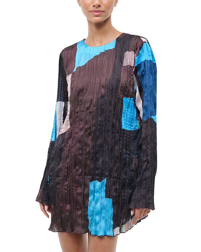 Staud Kona Mini Dress In Multi