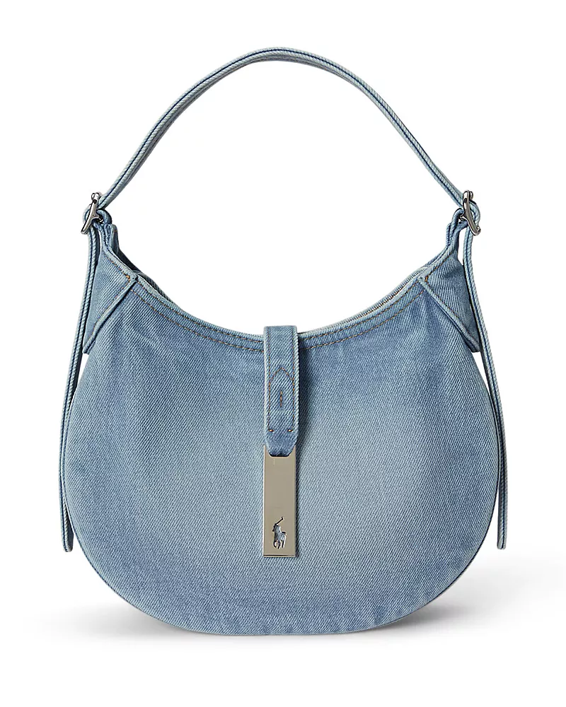 Polo Ralph Lauren Polo Id Small Denim Shoulder Bag