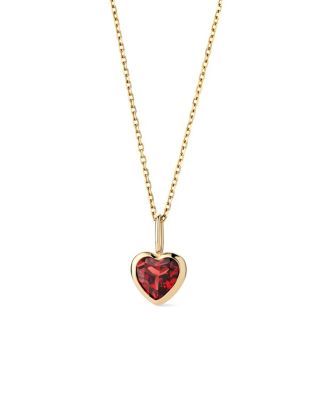 Solid Yellow Gold Heirloom Heart Necklace