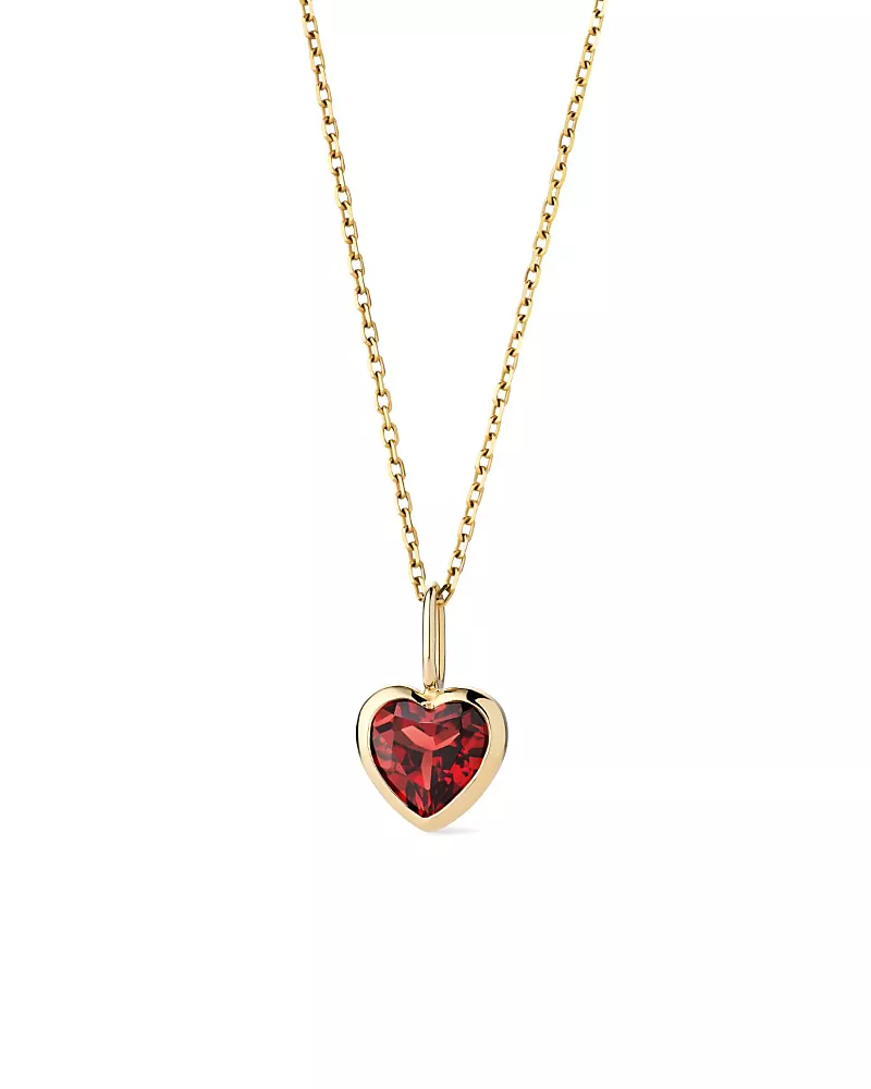 Ana Luisa Solid Yellow Gold Heirloom Heart Necklace