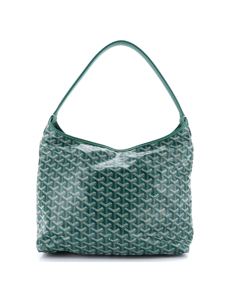Click to view more detailed imagery on our partner's website Pre-owned Pre-owned Goyard Goyard Boheme Hobo Coated Canvas In Green