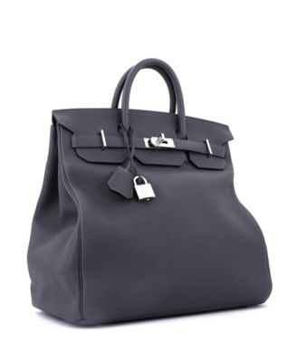 HAC 40 Handbag Grey Togo with Palladium Hardware