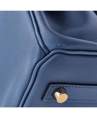 Birkin 30 Handbag Blue Epsom with Gold Hardware