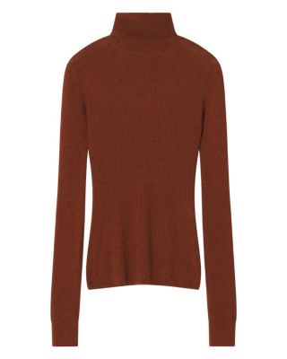  Merino Wool and Silk Turtleneck Sweater