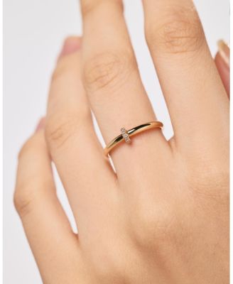 Solid Gold Lab Grown Diamond Link Ring