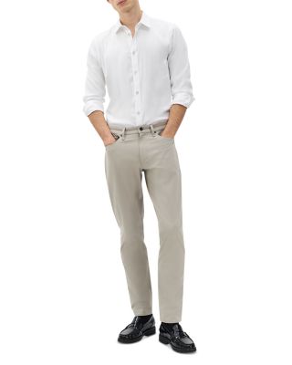 Athletic Fit 3 Tech Stretch Herringbone Pants in Gray