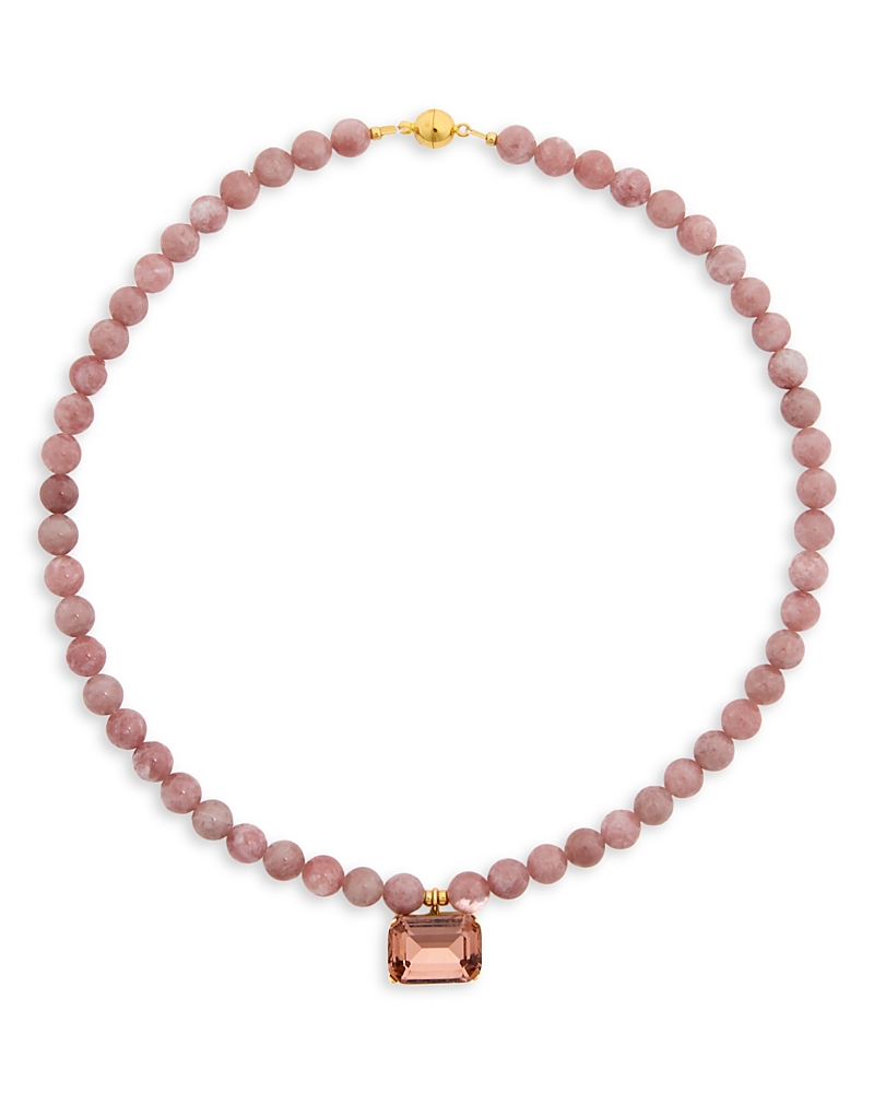 Jennifer Behr Sidonie Crystal Gemstone Beaded Pendant Necklace, 17.5 In Pink
