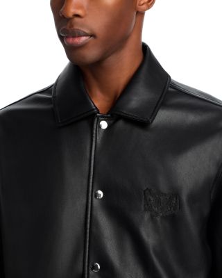 Faux Leather Shacket