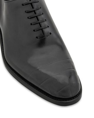Ferragamo Men's Angiolo Leather Plain Toe Oxfords