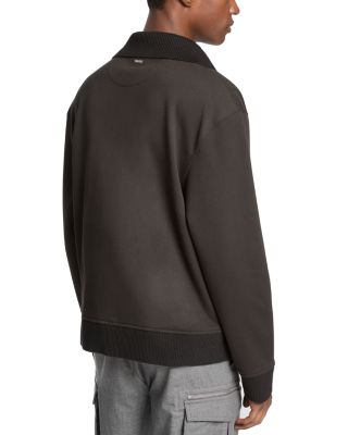 Funnel Neck Quarter Zip Sweatshirt