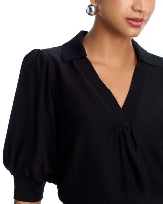 Weldon Collared Silk Blouse