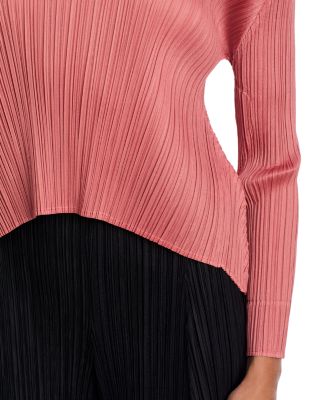 Pleated Long Sleeved Top