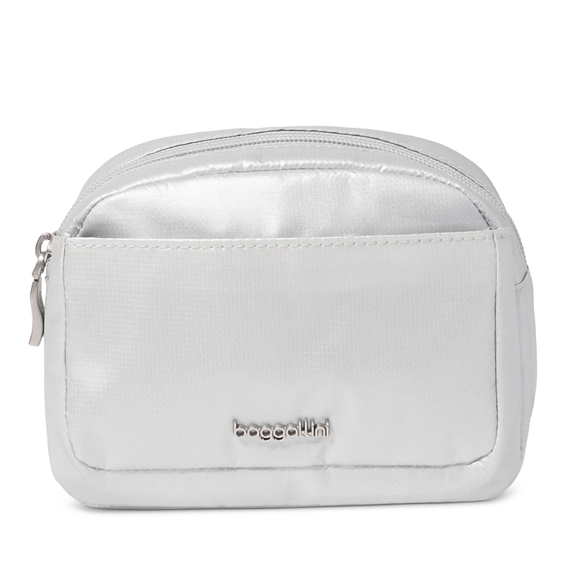 Baggallini The Jet Set Edit Small Pocket Cosmetic Pouch In Silver
