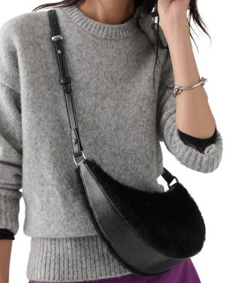 Shearling Bear Crossbody
