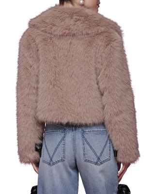 Cropped Faux Fur Coat