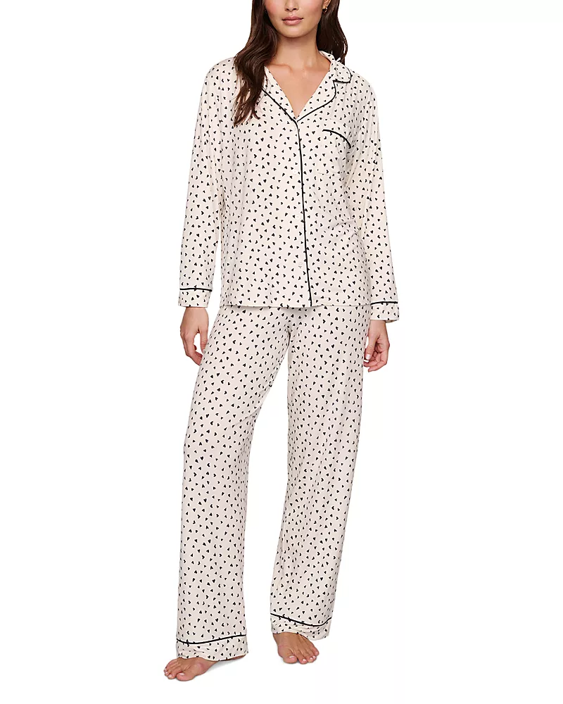 Eberjey Gisele Printed Long Pajama Set