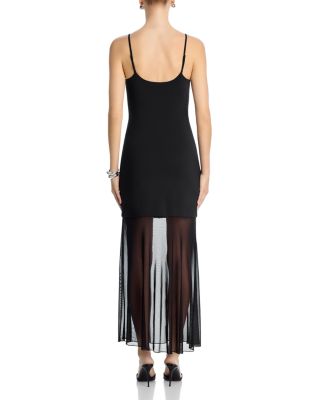 Mesh Skirt Knit Cami Dress - Exclusive 