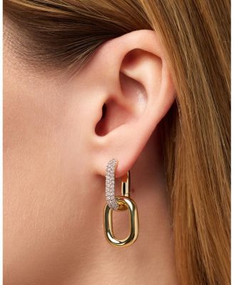  Ash Double Pave Drop Earrings