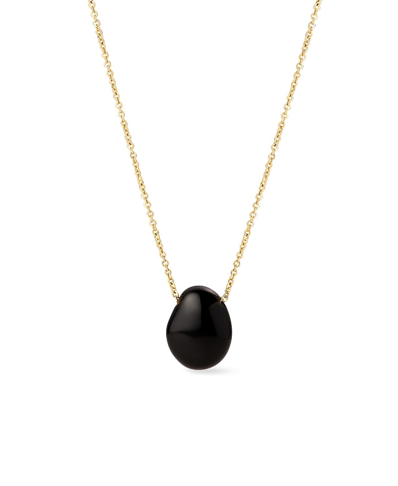 Ana Luisa Mini Pebble Necklace In Black