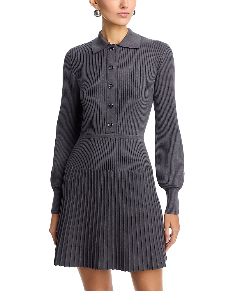 Single Thread Long Sleeve Sweater Knit Dress