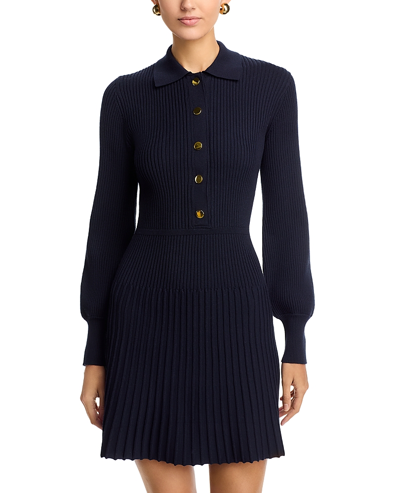 Single Thread Long Sleeve Sweater Knit Dress