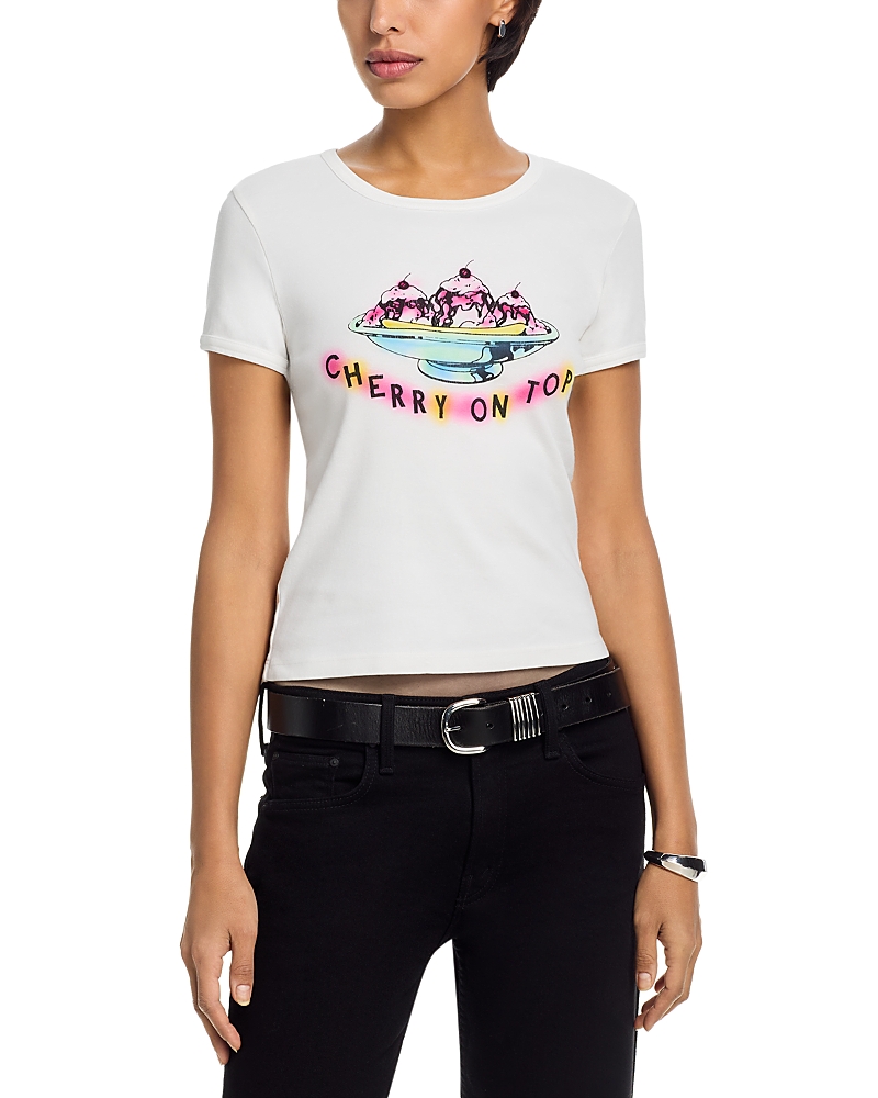 Mother The Itty Bitty Cotton Ringer Tee
