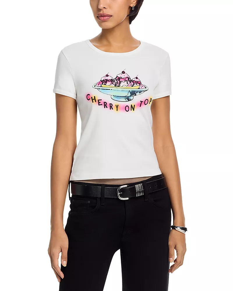 Mother The Itty Bitty Cotton Ringer Tee