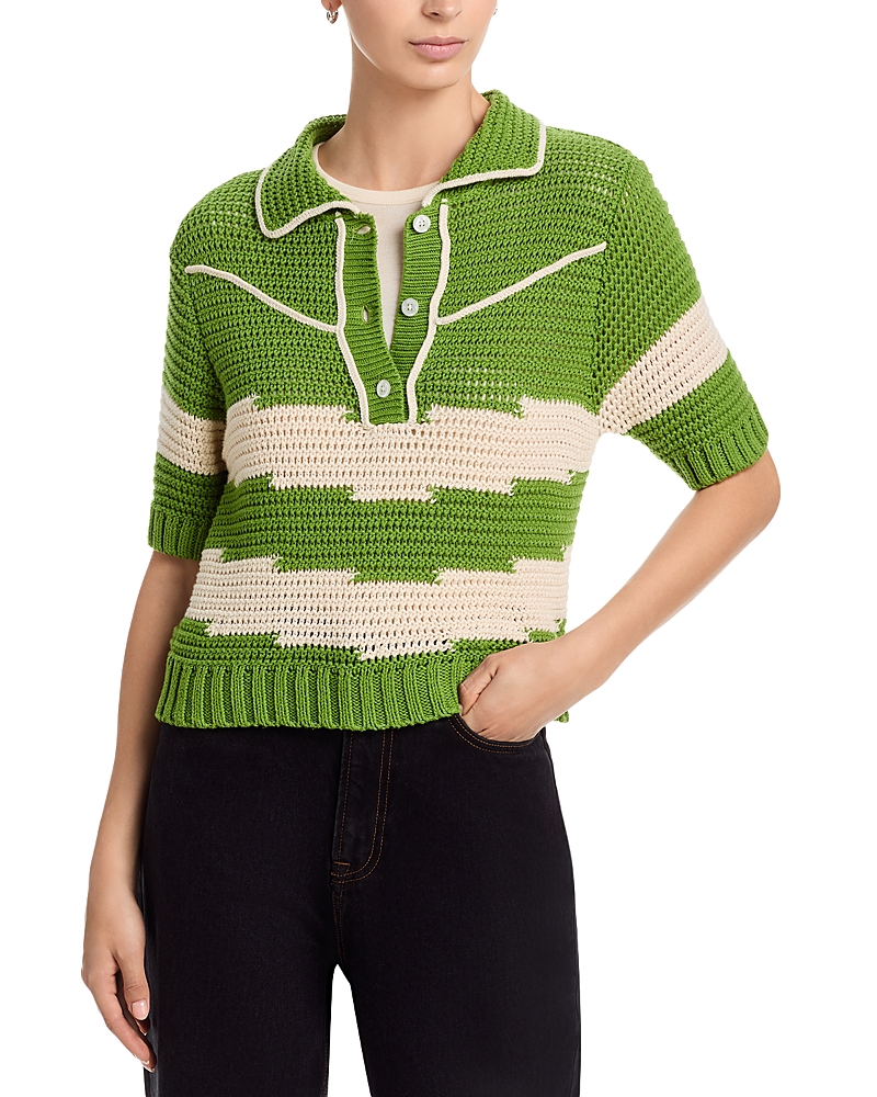 Mother The Short Sleeve Racquette Sweater