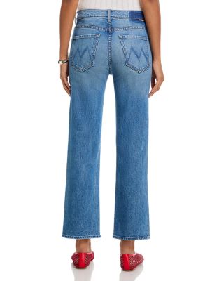 The Kick It High Rise Ankle Straight Jeans in Birds Gone