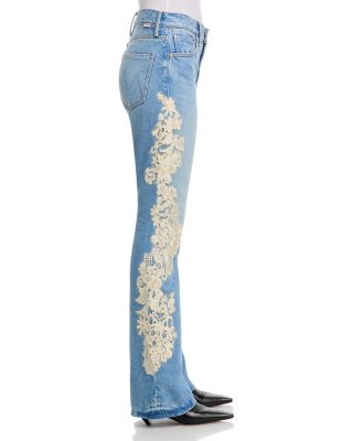 The Chomp Heel High Rise Bootcut Jeans in Wishbone
