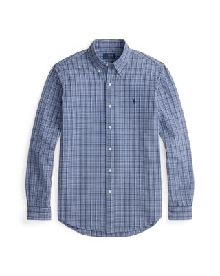 Classic Fit Plaid Oxford Button Down Shirt