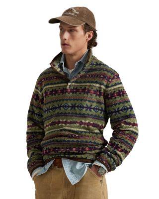 Fair Isle Inspired Fleece Pullover