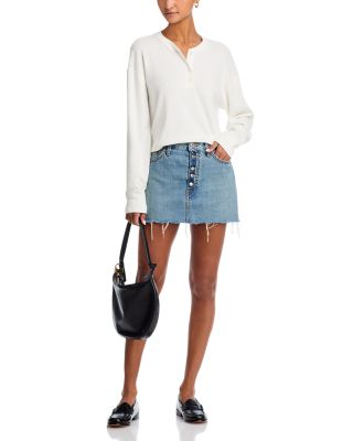 Waffle Boxy Henley Top