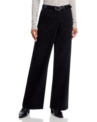 Mid Rise Wide Leg Pants