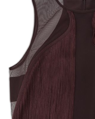 Farrow Fringe Detail Mini Dress