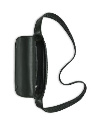 Fluffy Intrecciato Leather Crossbody Bag