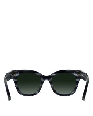 Roseau Striped Square Sunglasses, 51mm