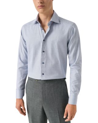 Slim Fit Semi Solid Twill Shirt