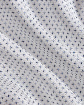 Trim Fit Micro Geometric Print Dress Shirt