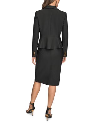 Peplum Turtleneck Blazer Jacket