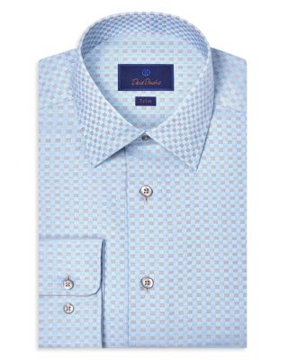 Trim Fit Dobby Check Dress Shirt