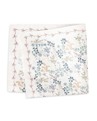 Botanical Print Silk Pocket Square