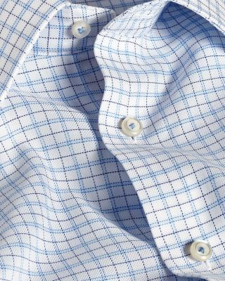 Trim Fit Dobby Check Dress Shirt