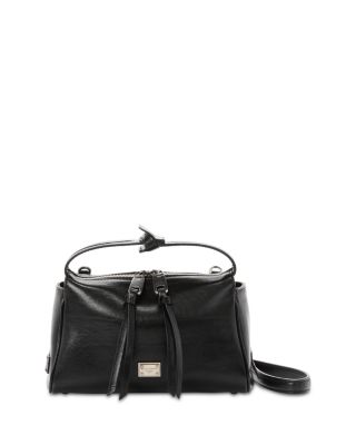 Convertible Leather Top Handle Crossbody