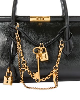 Leather Top Handle Bag