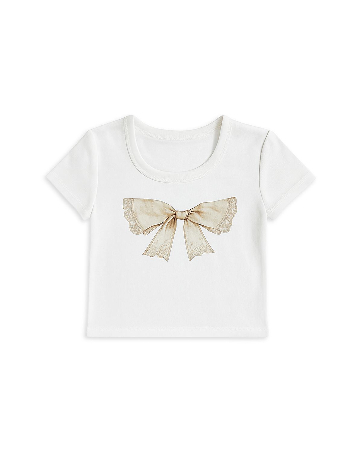 KatieJnyc Girls' Tween Vintage Bow Tee - Big Kid