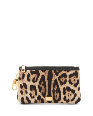 Necessaire Leopard Print Zip Pouch