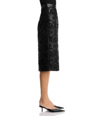 Vivienne Faux Wrap Lace Skirt
