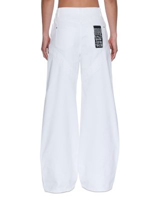 Strider Saddle Fresh High Rise Jeans in White