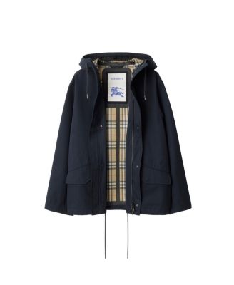 Short Bonded Gabardine Parka